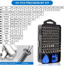 STREBITO Precision Screwdriver Set 124-Piece Electronics Tool Kit with 101 Bits Magnetic Screwdriver Set for Computer, Laptop, Cell Phone, PC, MacBook, iPhone, Nintendo Switch, PS4, PS5, Xbox Repair STREBITO Precision Screwdriver Set 124-Piece Electronics Tool Kit with 101 Bits Magnetic Screwdriver Set for Computer, Laptop, Cell Phone, PC, MacBook, iPhone, Nintendo Switch, PS4, PS5, Xbox Repair